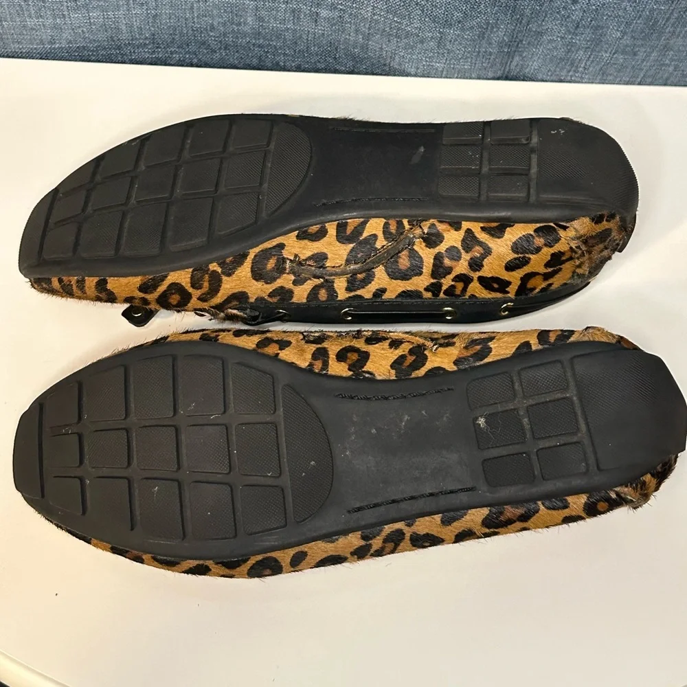 Leopard‎ print clark loafers